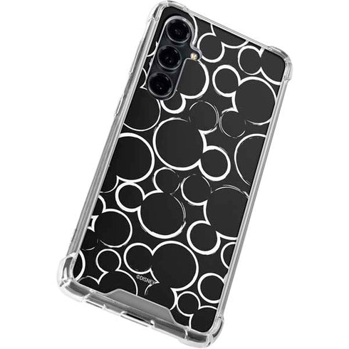 Disney Mickey Mouse Logo Pattern Galaxy S23 FE Clear Case